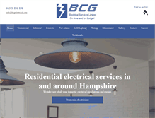 Tablet Screenshot of bcgelectrical.com